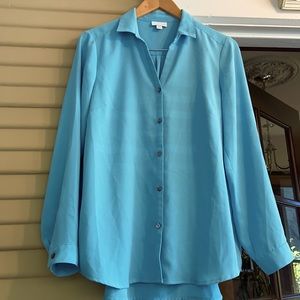 J.JILL BLOUSE TURQUOISE Small